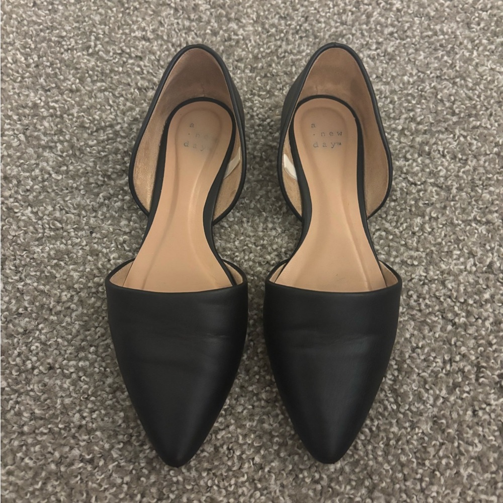 Black D'Orsay Flats